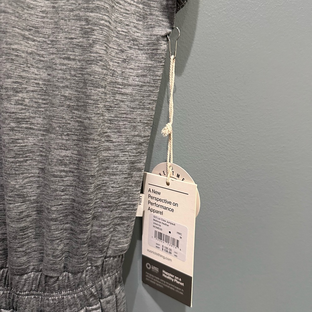VUORI Short Sleeve Lux Crew Jumpsuit  Mallorca Heather - Picture 6 of 9